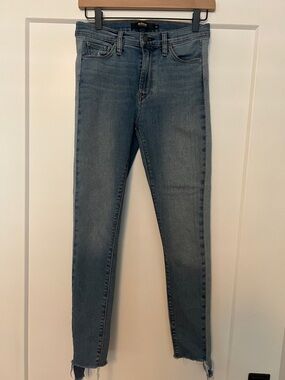 Hudson Jeans Light Blue Skinny Raw Hem